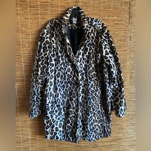 Chico’s Animal Print Faux Fur Jacket.  US 20